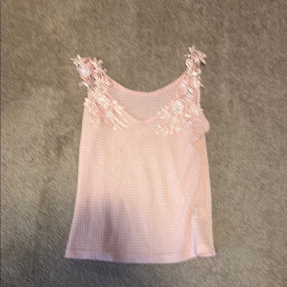Elegant Pink Lace Women’s Top